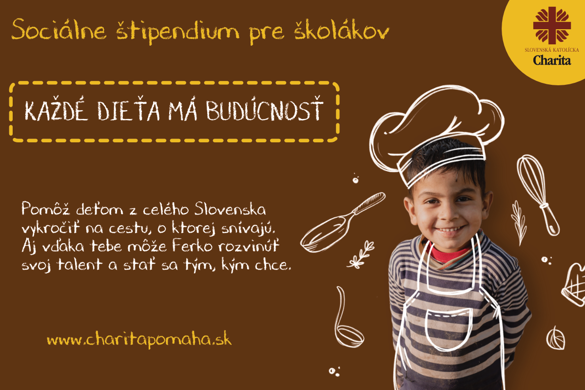 Súčasťou 12. ročníka Zbierky školských pomôcok je aj sociálne štipendium
