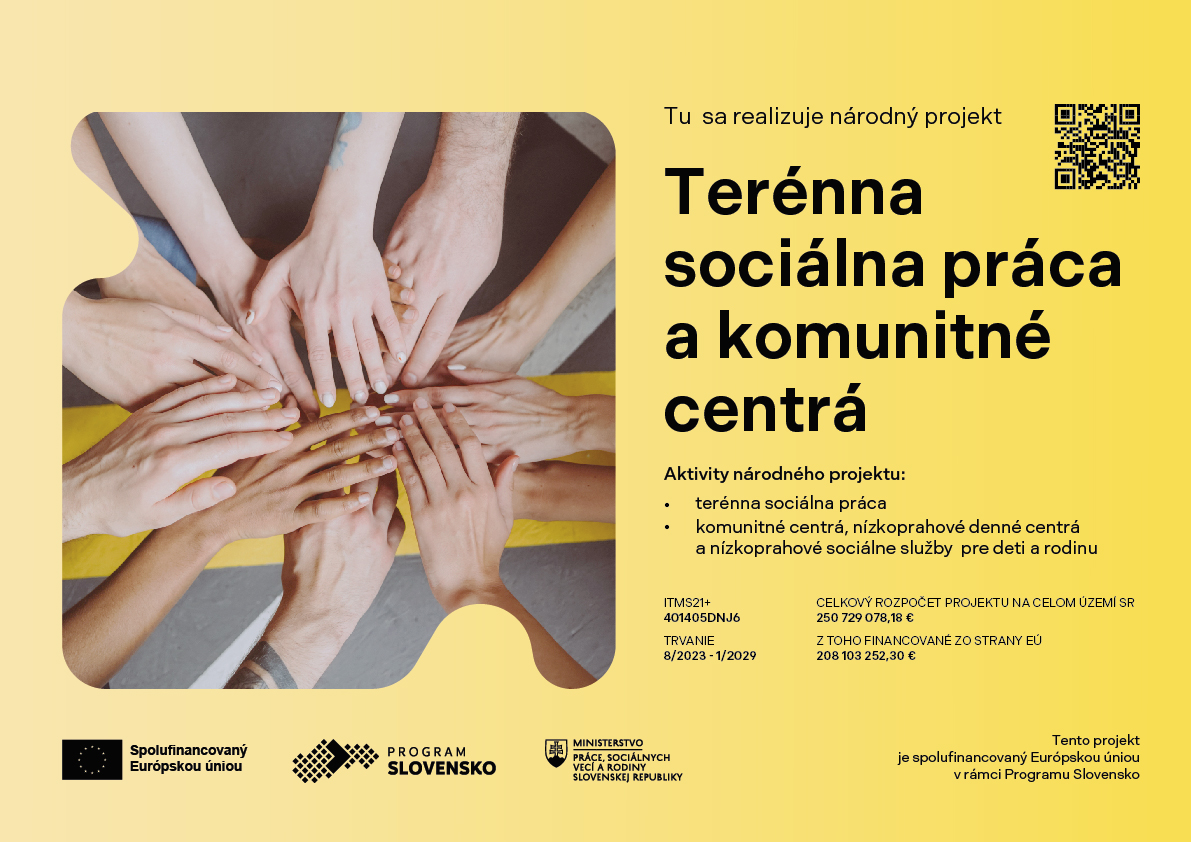 Informácia o projekte – Centrum pomoci človeku Trnava – nízkoprahové denné centrum